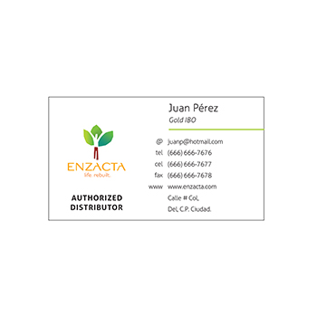 Tarjetas de presentación para IBO (horizontal)