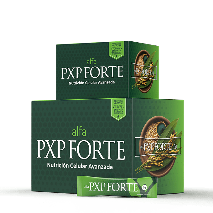 alfa PXP FORTE aprovecha todos los nutrientes esenciales de superfood del arroz integral cosechado en su mejor etapa. Es un arroz orgánico de alta calidad proveniente de Tailandia, rico en polisacáridos péptidos, con ocho carbohidratos, y enriquecido con alga espirulina.